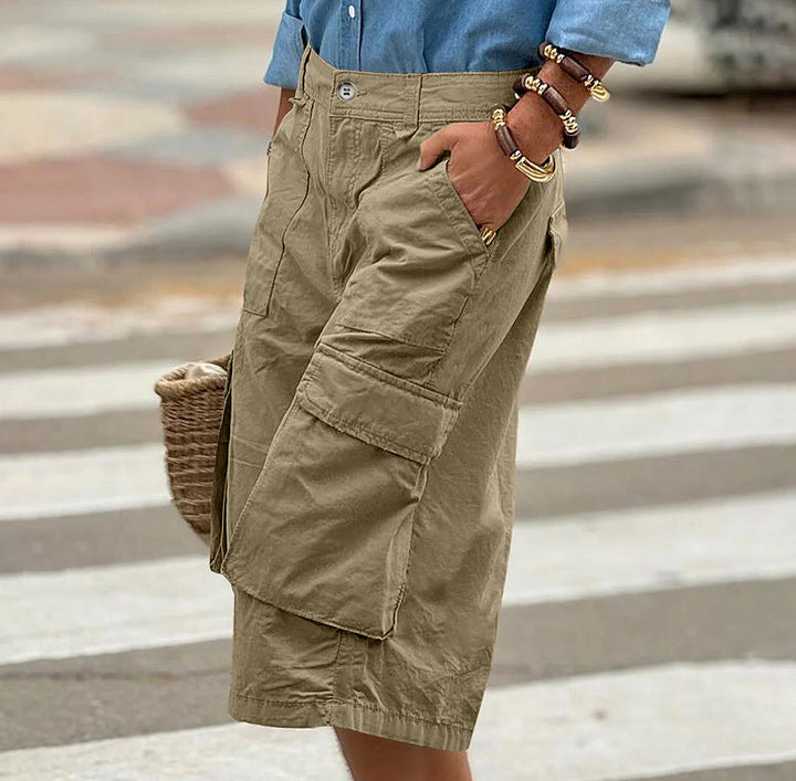 Three-dimensional Work Pants With Multiple Pockets And A 78 Length