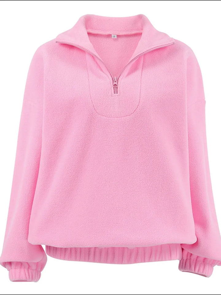 Quarter Zip Long Sleeve Sweatshirt