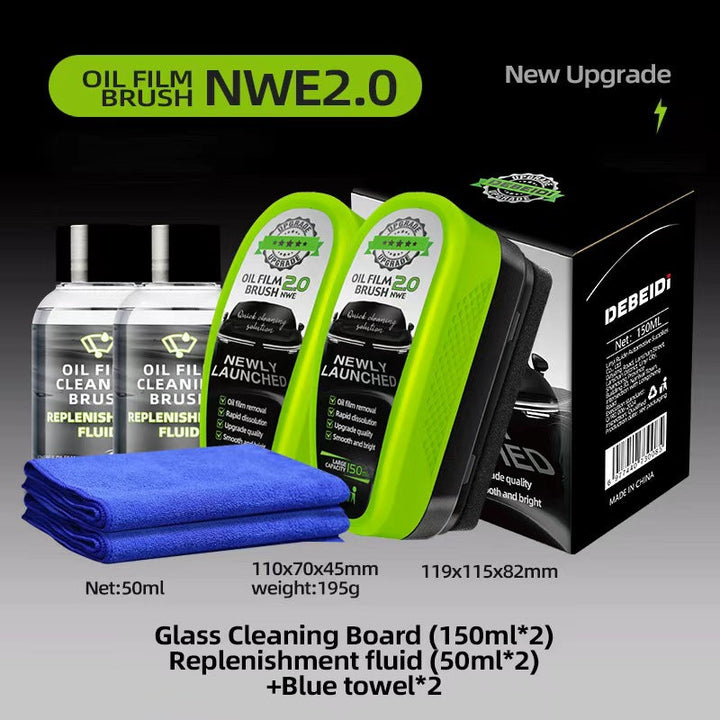 Green Car Glass Wiper Strong Oil-removing Film Crystal Plating Coating Water Drive