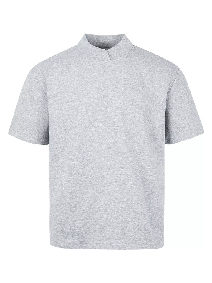 Men's Mock Neck Short Sleeve Casual T-Shirt