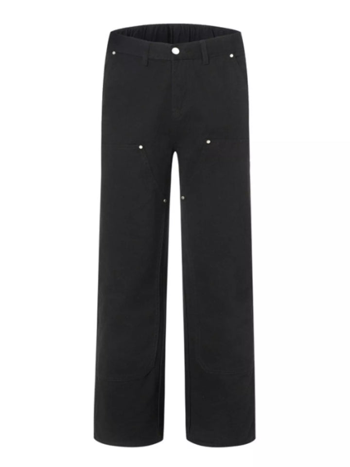 Men's Full Size Wash Wide Leg Jeans Plus Size