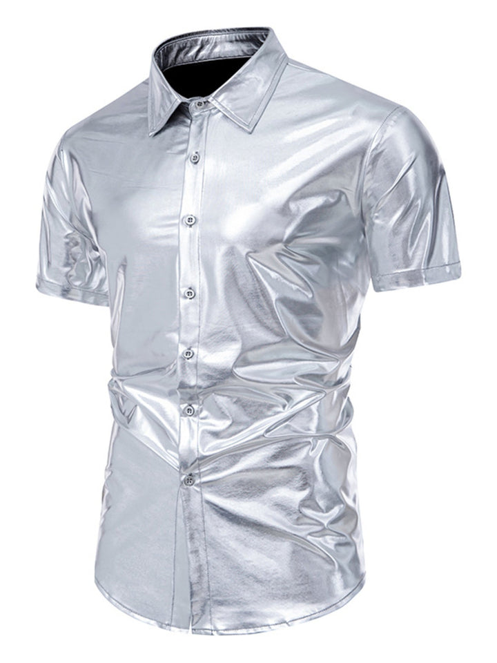 Men's Button Up Short Sleeve Shirt