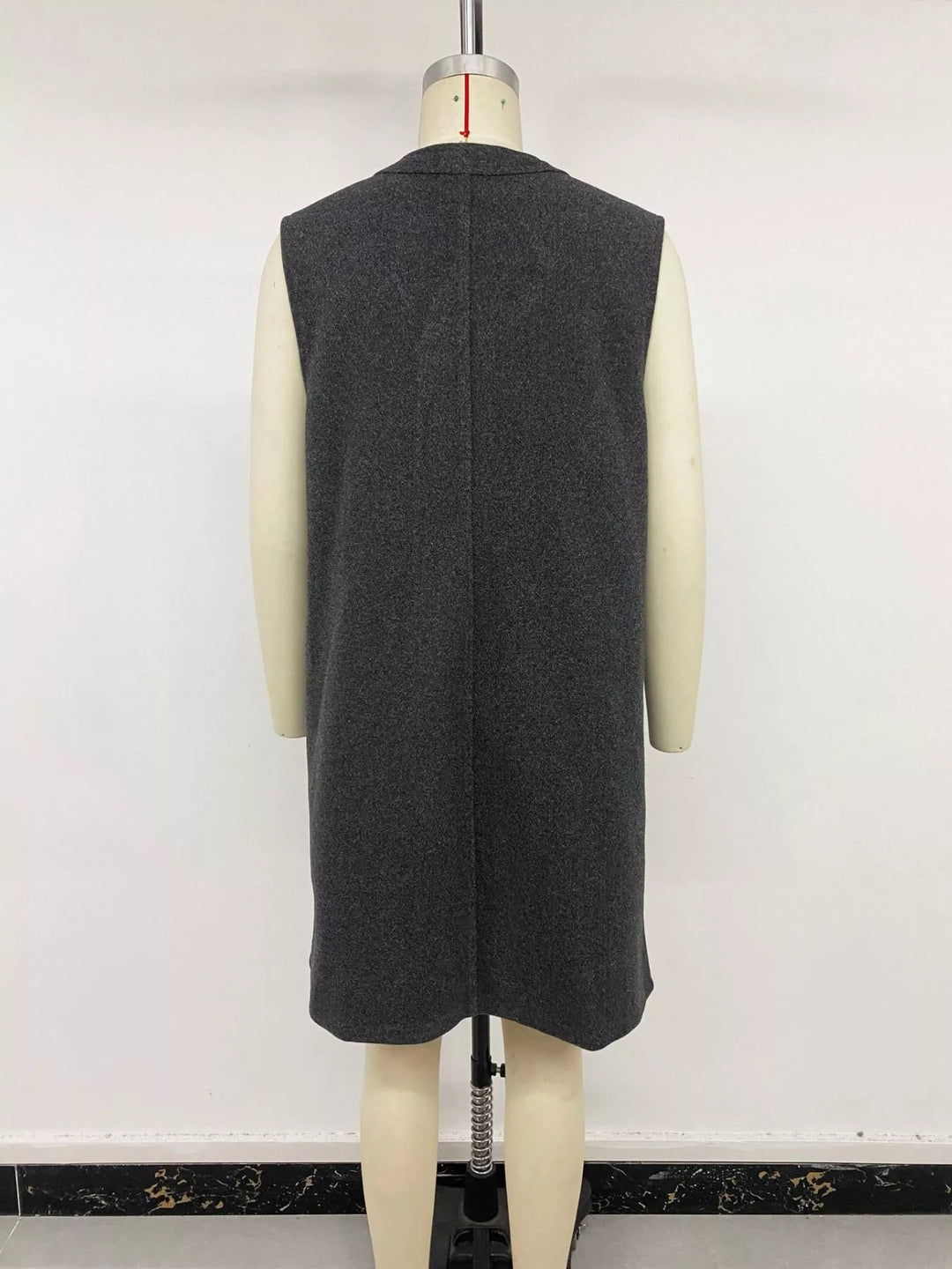 Sleeveless Longine Vest Coat