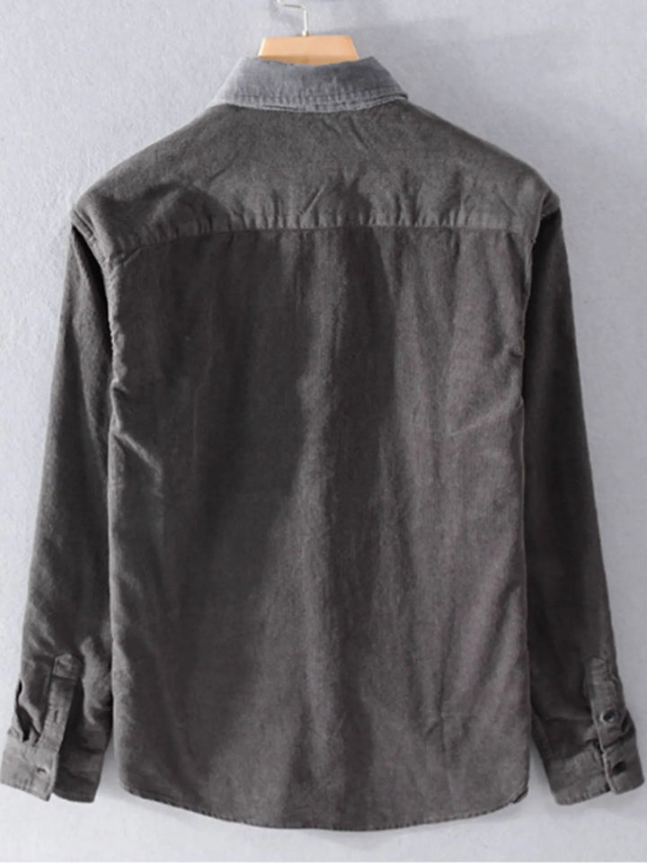Men's Plus Size Button Up Long Sleeve Shirt