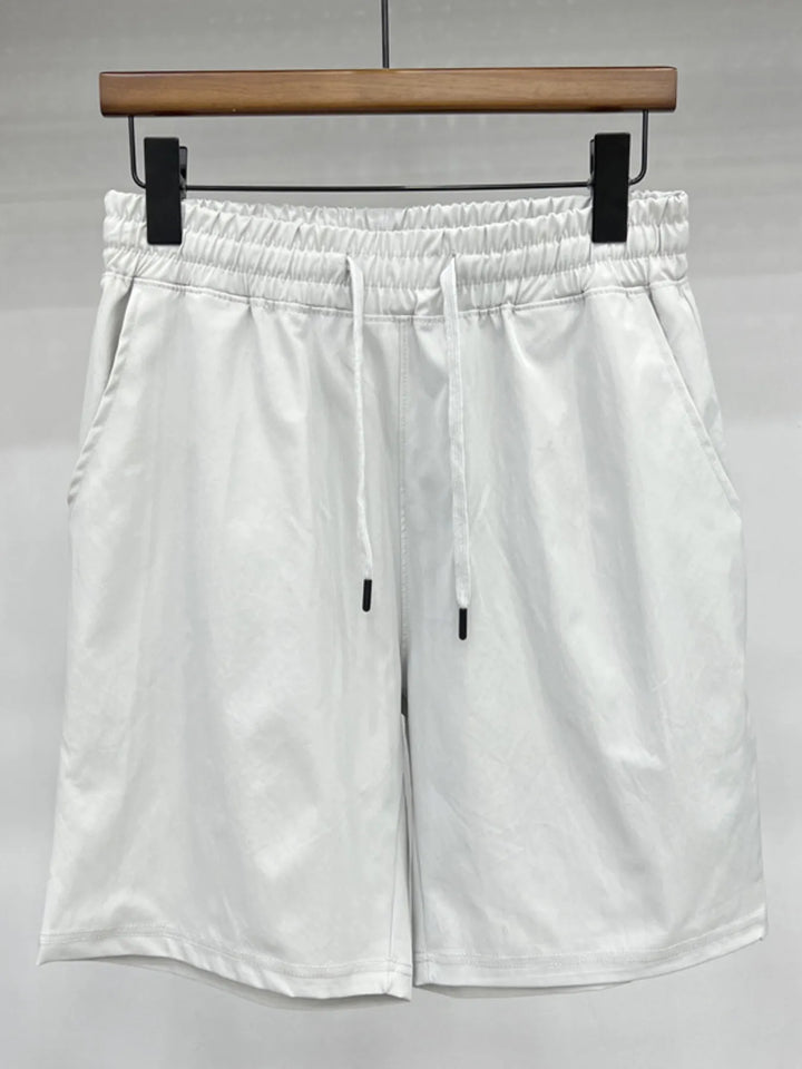 Men's Plus Size Drawstring Shorts with Pockets