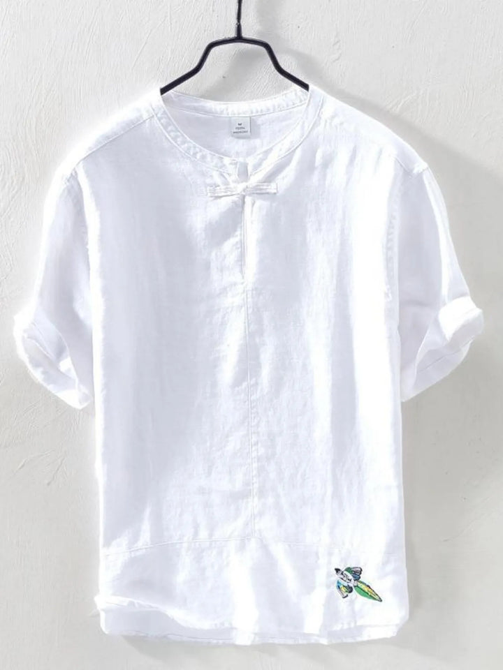 Men's Plus Size Lightweight Short Sleeve Blouse