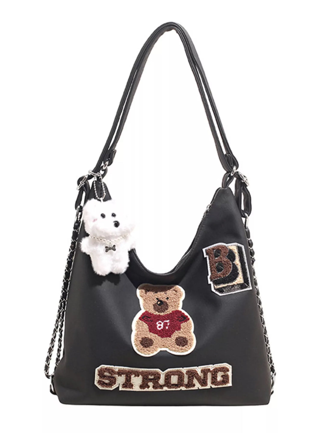 Cute Bear Adjustable Strap Handbag