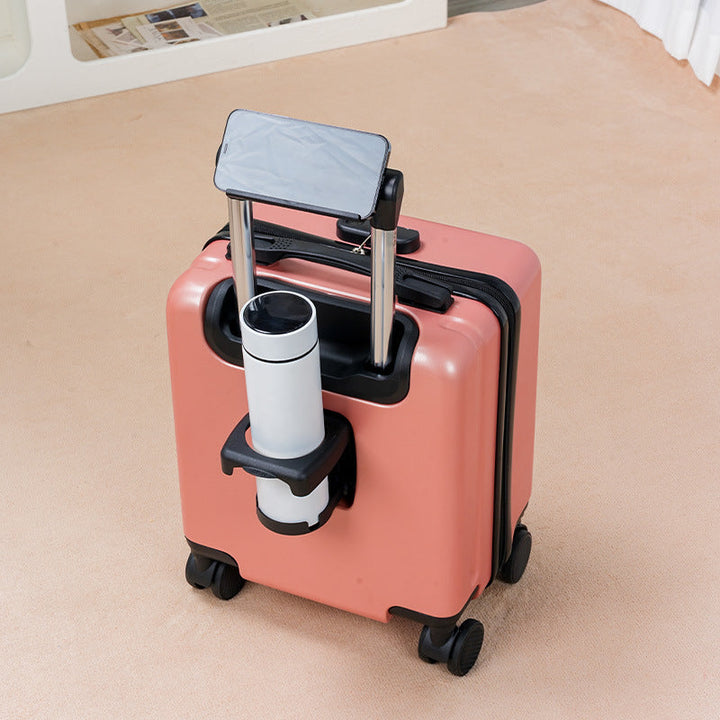 Board-Ready Mini Rolling Travel Suitcase