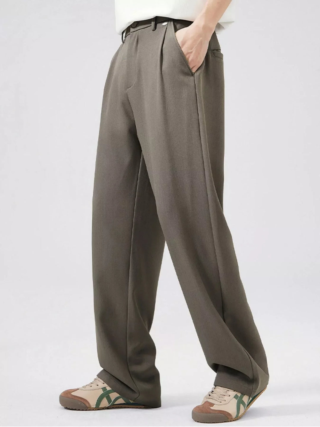 Men's Full Size Wide Leg Pants Plus Size