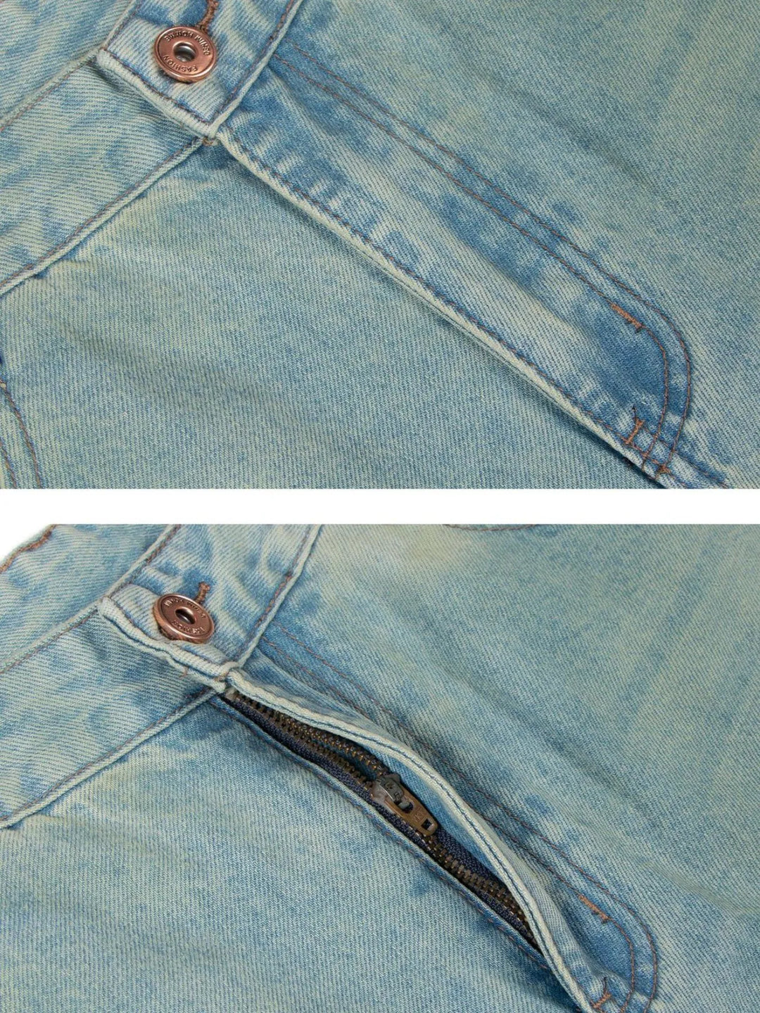Men's Washed Wide Leg Baggy Jeans