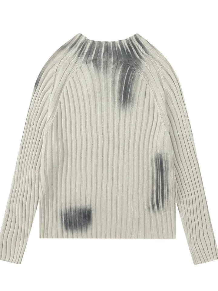Men's Ribbed Knit Long Sleeve Sweater