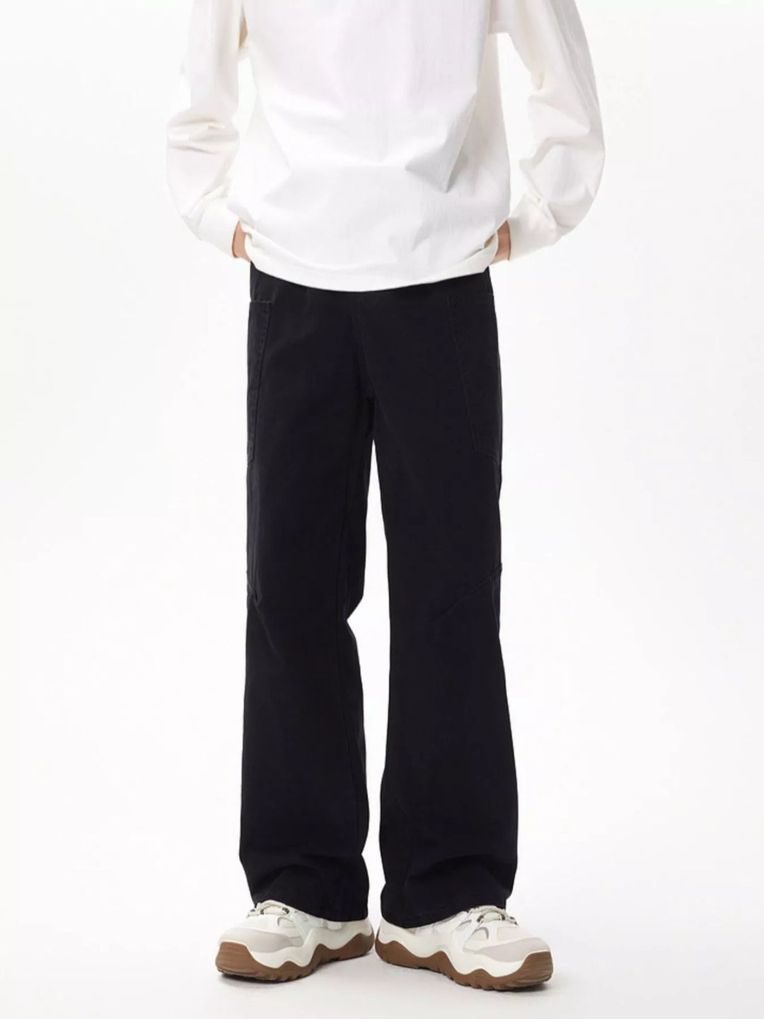 Men's Full Size Wide Leg Cargo Jeans Plus Size