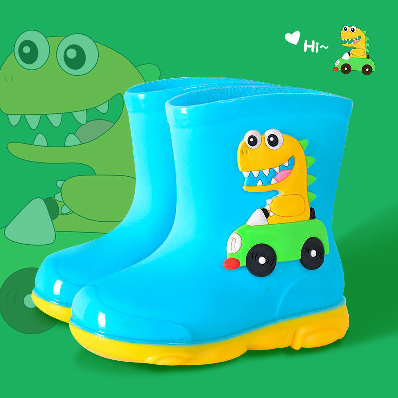 Non-slip Stylish Rubber Shoes Men's And Women's Children & Baby Baby Velvet Rain Boots