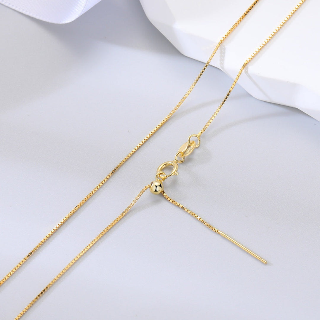 925 Sterling Silver Chain Adjustable Necklace