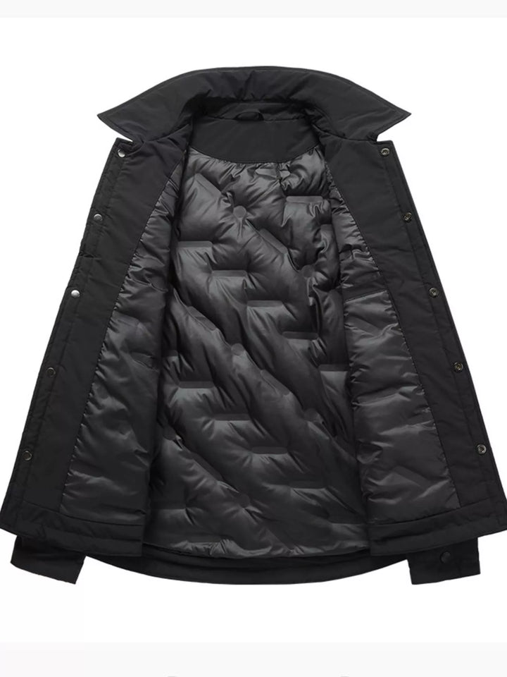 Men's Plus Size Casual Snap-Down Lightweight Jacket