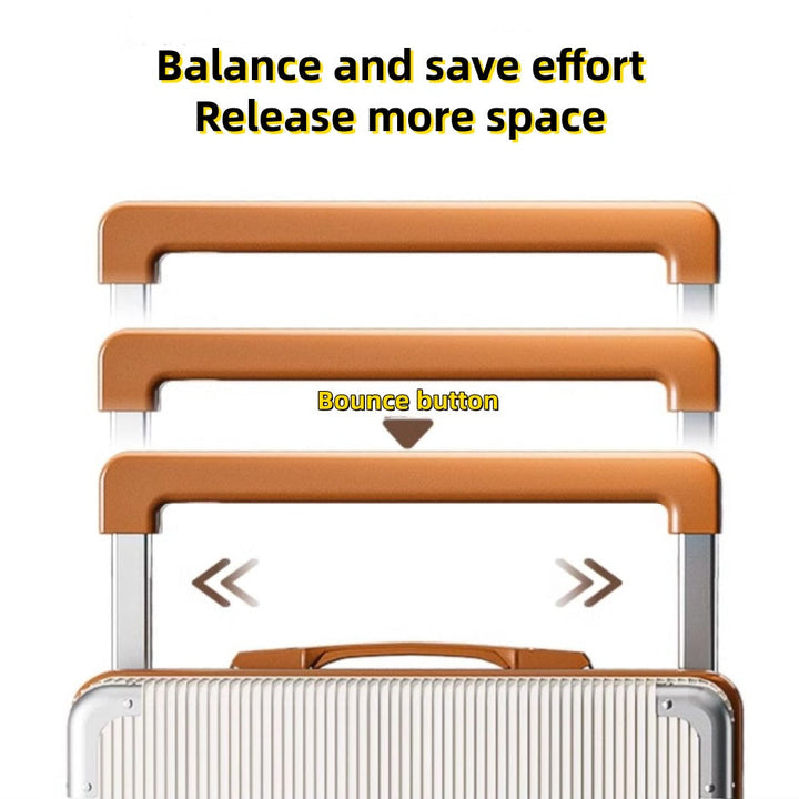 20 Inch 24 Inch Wide Handle Luggage, Silent Rotating Wheel Travel Luggage, Durable Password Lock Carry On Luggage