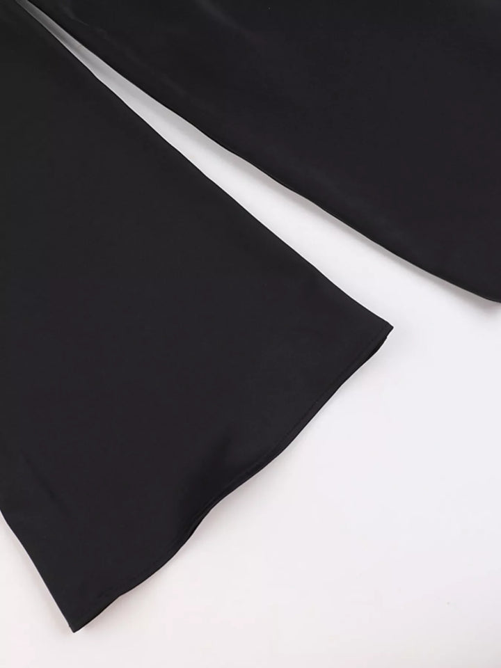 Elegant Mini Dress with Fare Sleeves