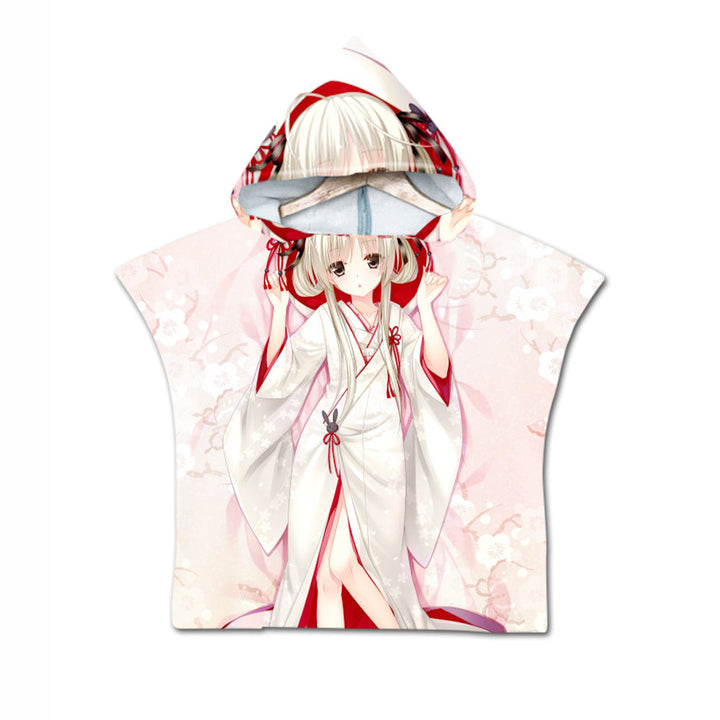 Embroidery 2-Day Delivery Embroidery Animal Digital Print Beach Towel Kids Children Hooded Bath Towel Microfiber