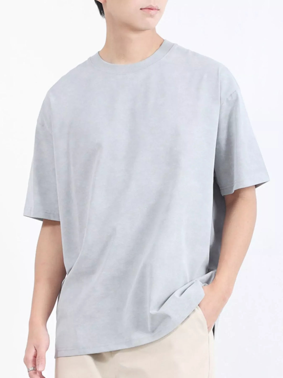 Men's Plus Size Round Neck Short Sleeve T-Shirt