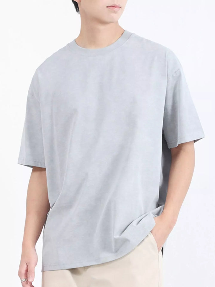 Men's Plus Size Round Neck Short Sleeve T-Shirt