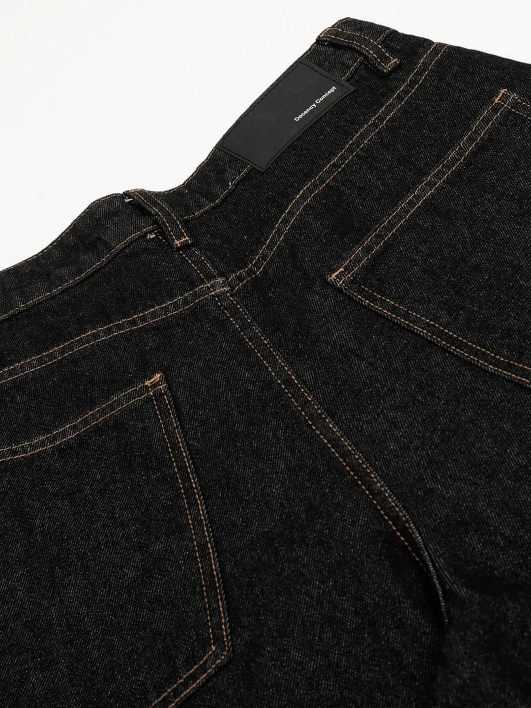 Men's Baggy Denim Shorts with Cuffed Hem
