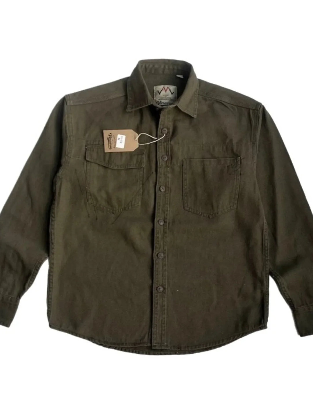 Men's Plus Size Button Up Shirt with Chest Pockets