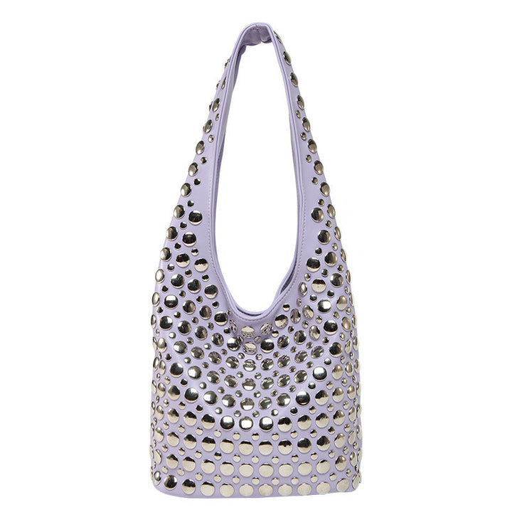 New Punk-style Studded Single-shoulder Bag