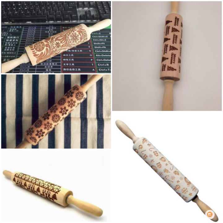 Rolling Pin Christmas Embossing