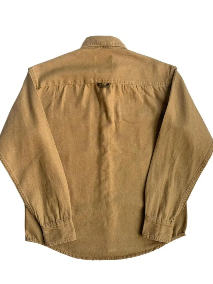 Men's Plus Size Button Up Shirt with Chest Pockets