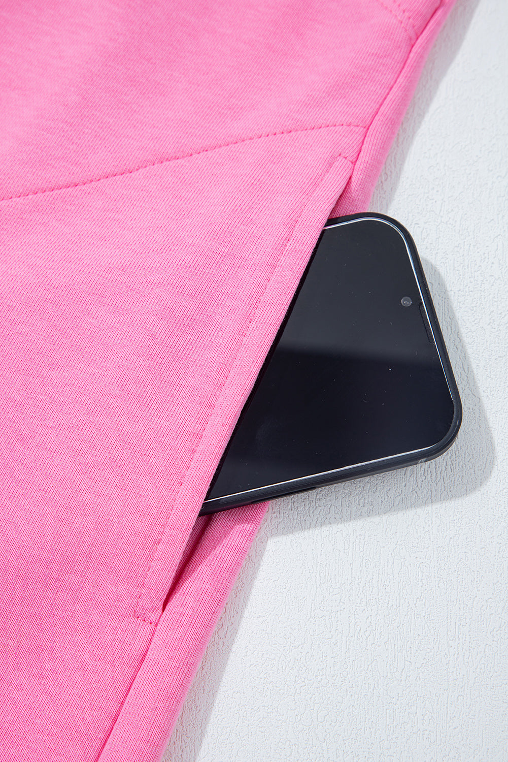 Bonbon Mineral Wash Raw Seam Patchwork Wide Leg Loose Jumpsuit