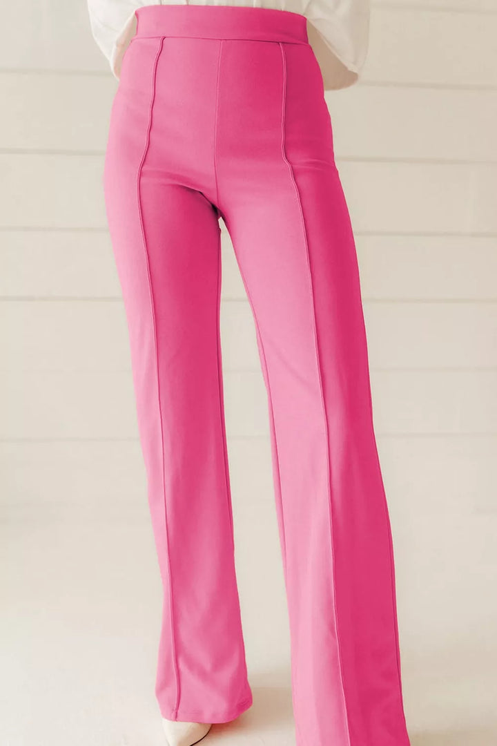 High-Waisted Bootcut Pants