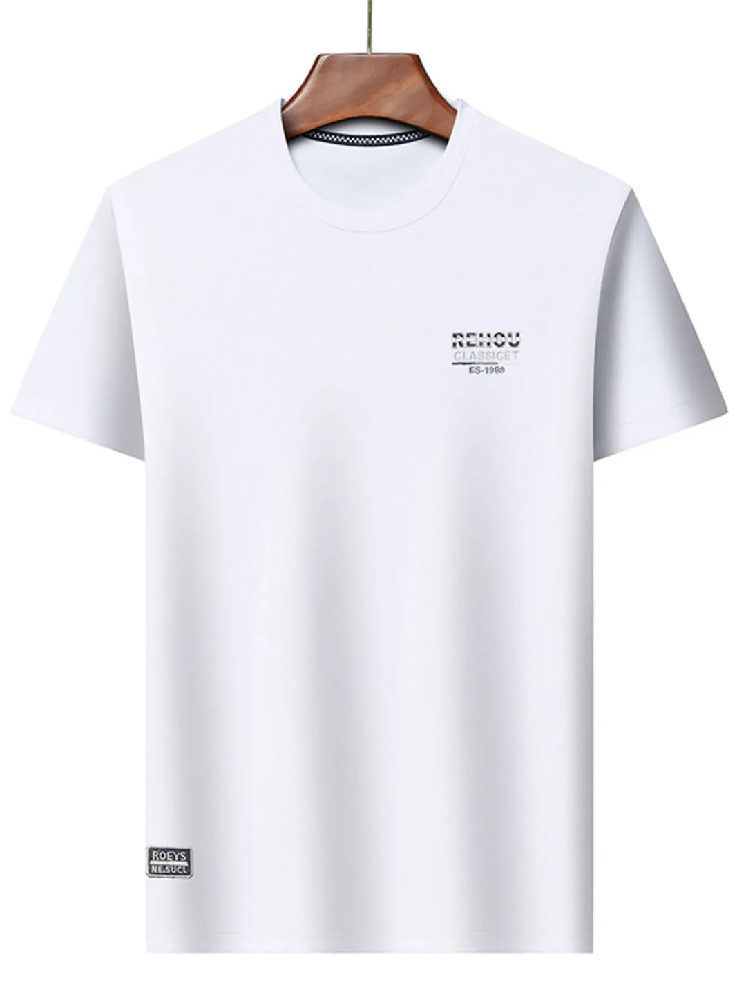 Men's Plus Size Round Neck Breathable Short Sleeve T-Shirt