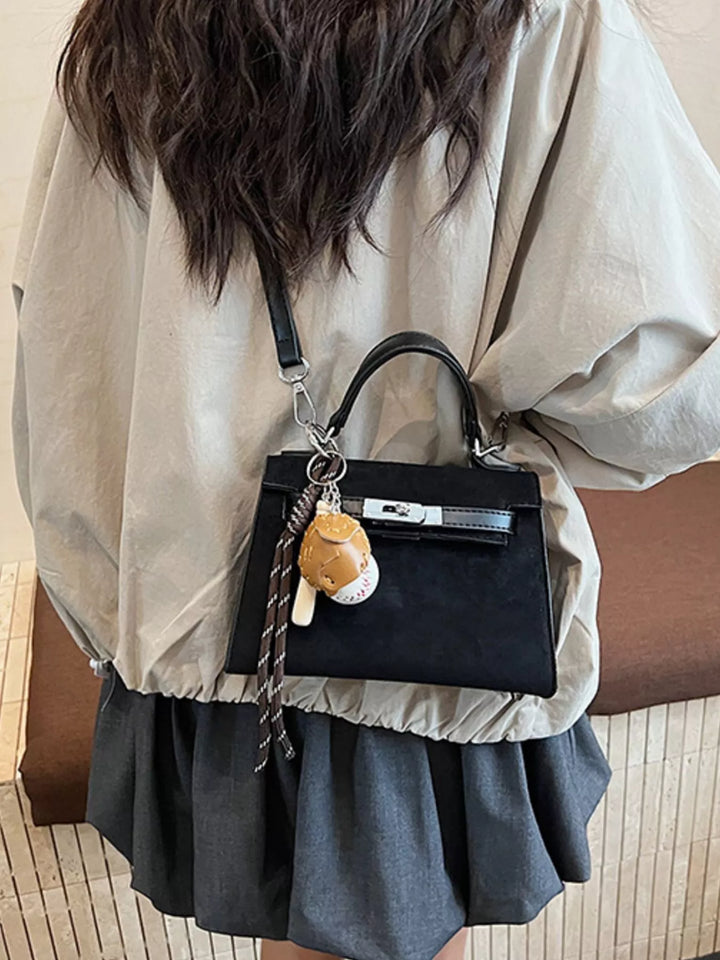 Crossbody Bag with Baseball Charm