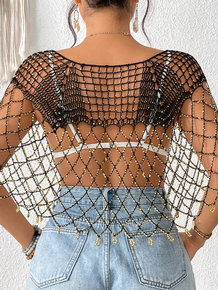 Beaded Crochet Cover Up
