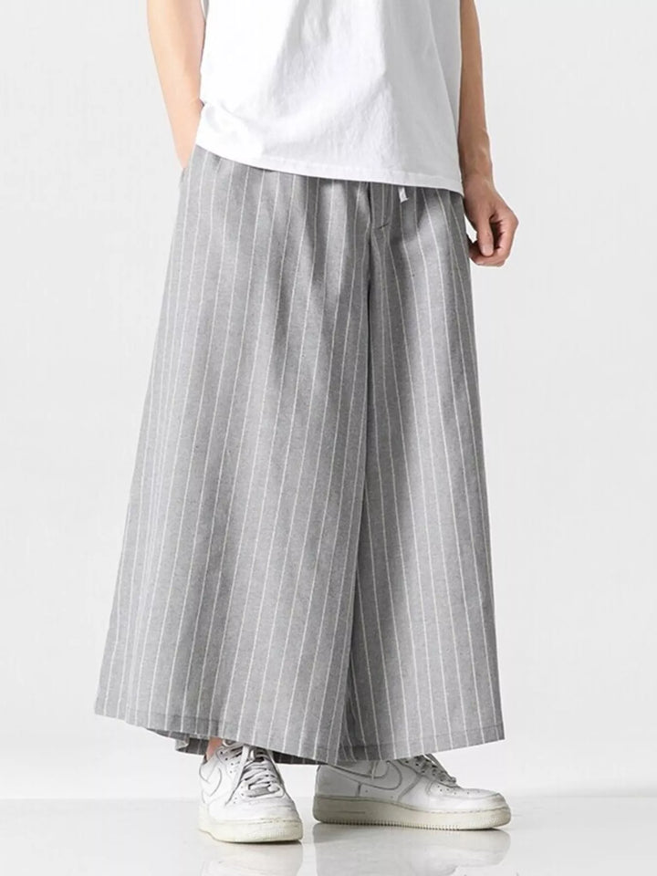 Men's Plus Size Wide Leg Casual Pants