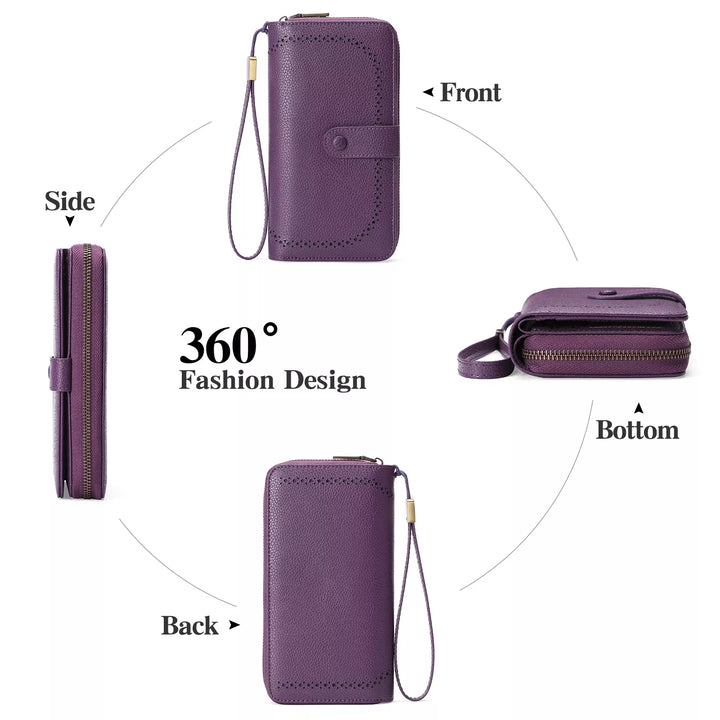 Leather Long Wallet