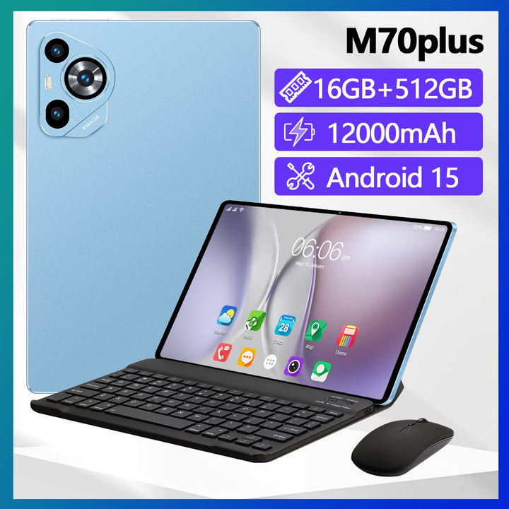 10-inch M70 Android 15 Dual-SIM 16GB 512GB Tablet