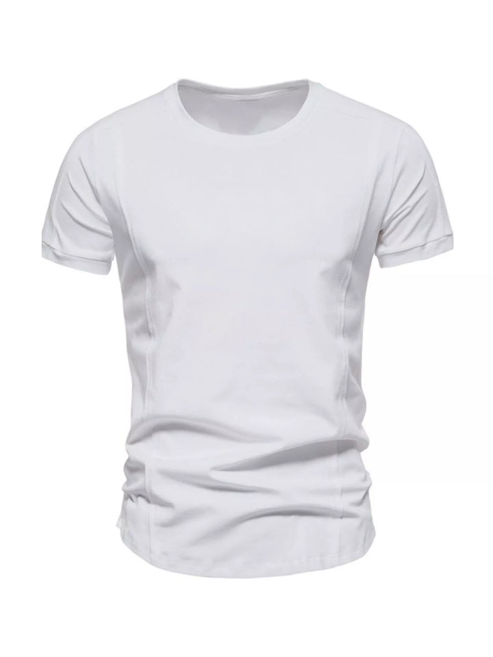 Men's Plus Size Round Neck Tactical Style T-Shirt