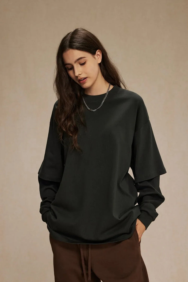 Men's Round Neck Long Sleeve T-Shirt