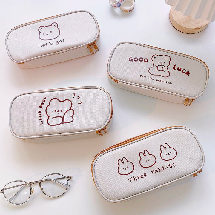 Literature And Art Oxford Cloth Student Pencil Bag Stationery Box