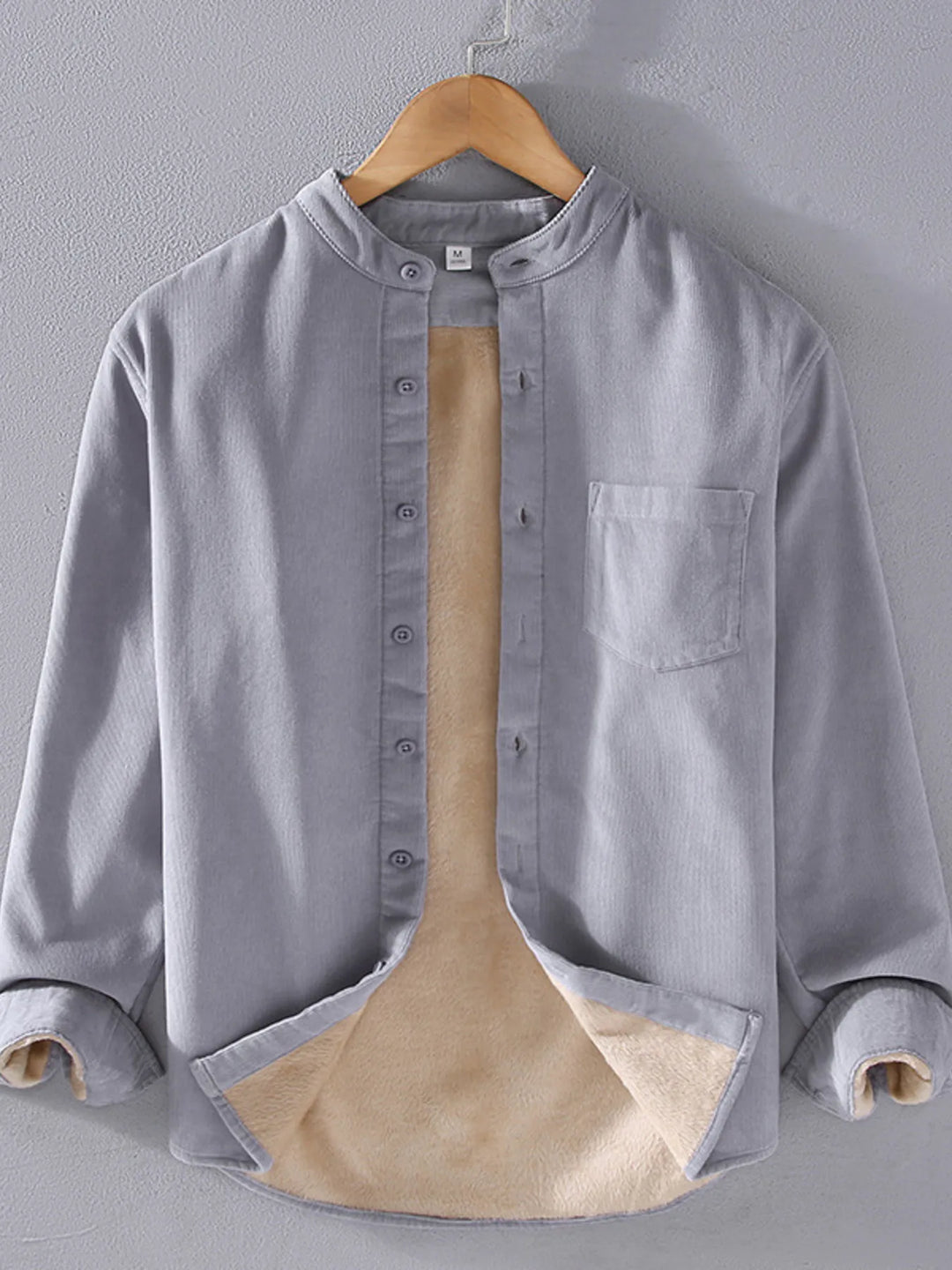 Men's Plus Size Button Up Long Sleeve Shirt