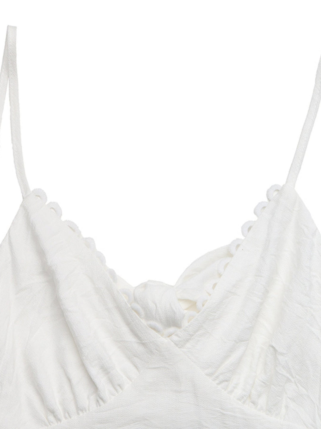 Lace Detail V-Neck Tiered Maxi Dress