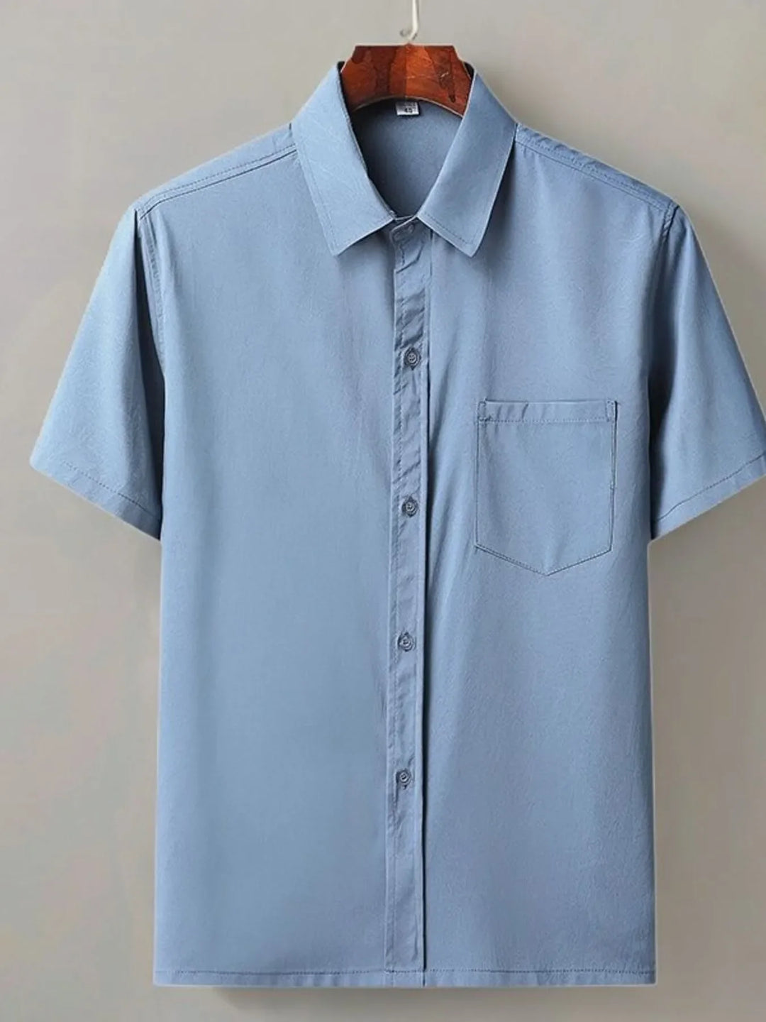 Men's Full Size Button Up Short Sleeve Shirt Plus Size