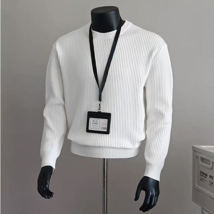 Knitted Sweater Men's Retro Loose Long-Sleeve Top