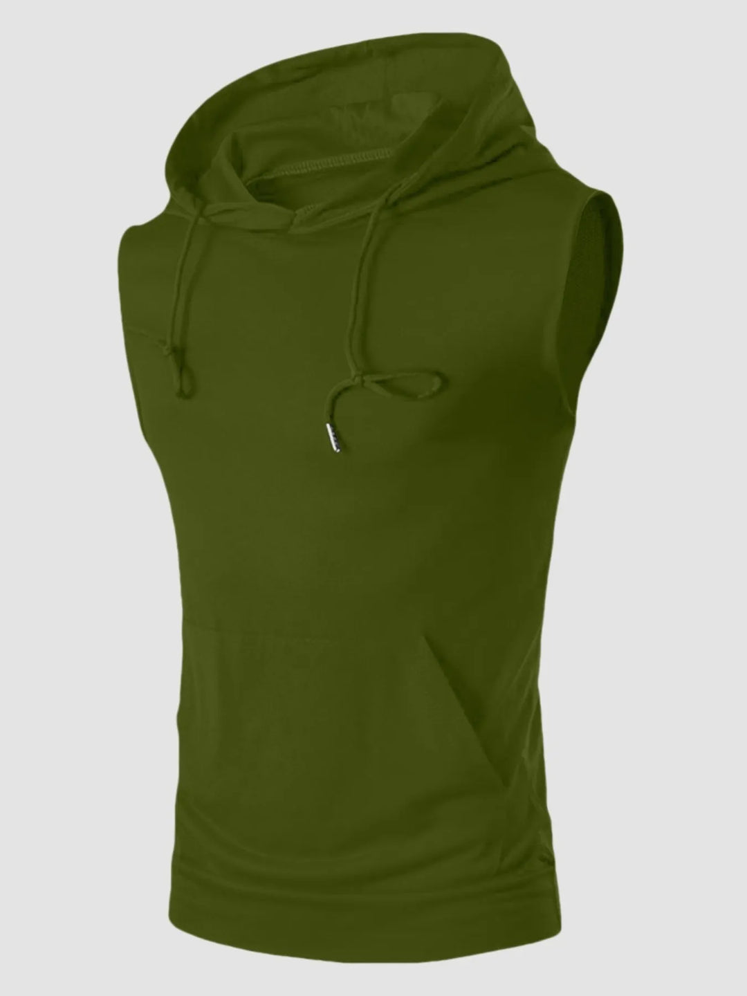 Men's Drawstring Hooded Tank