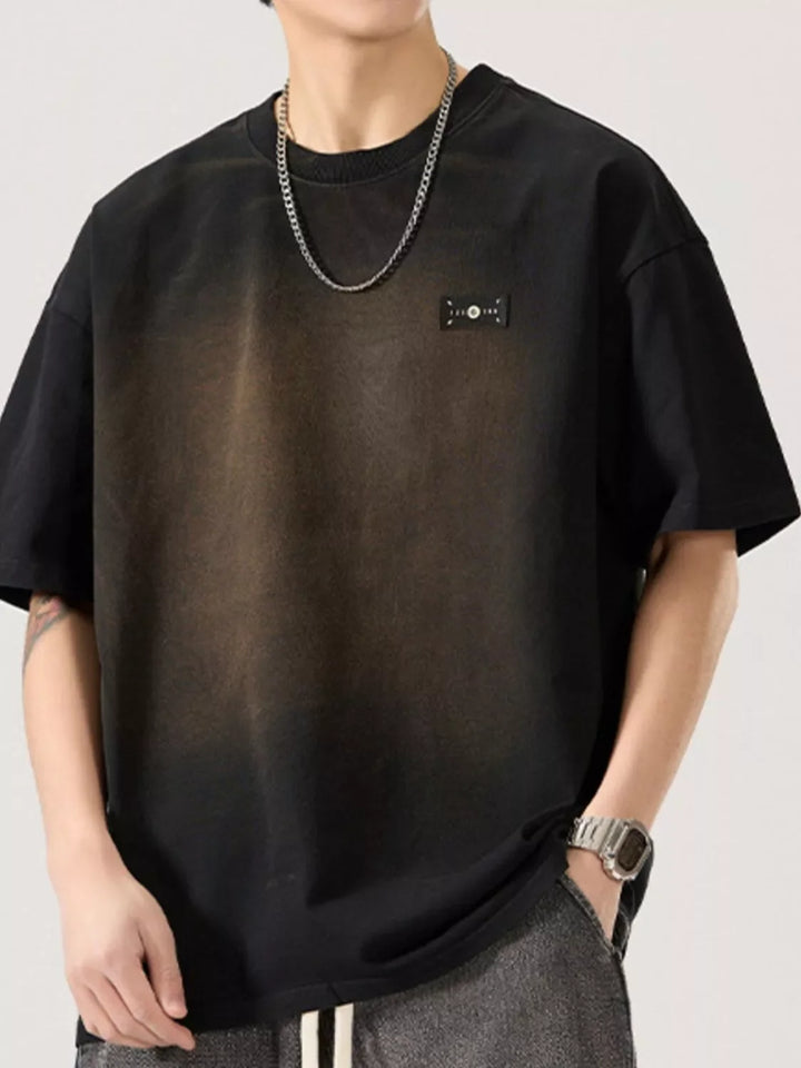 Men's Full Size Round Neck Half Sleeve T-Shirt Plus Size