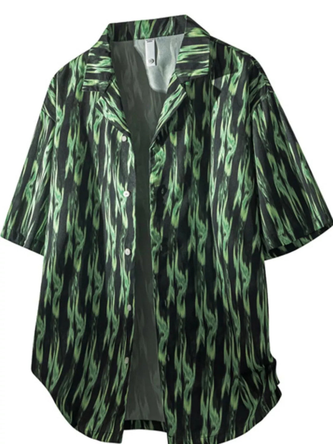 Men's Tropical Print Short Sleeve Shirt