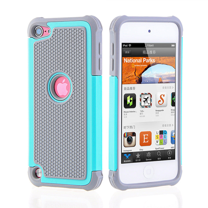 Football pattern shockproof sleeve soft plastic three-in-one mobile phone case European and American wind shatter-resistant mobile phone shell