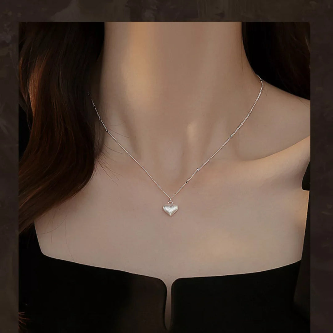 925 Sterling Silver Heart Necklace
