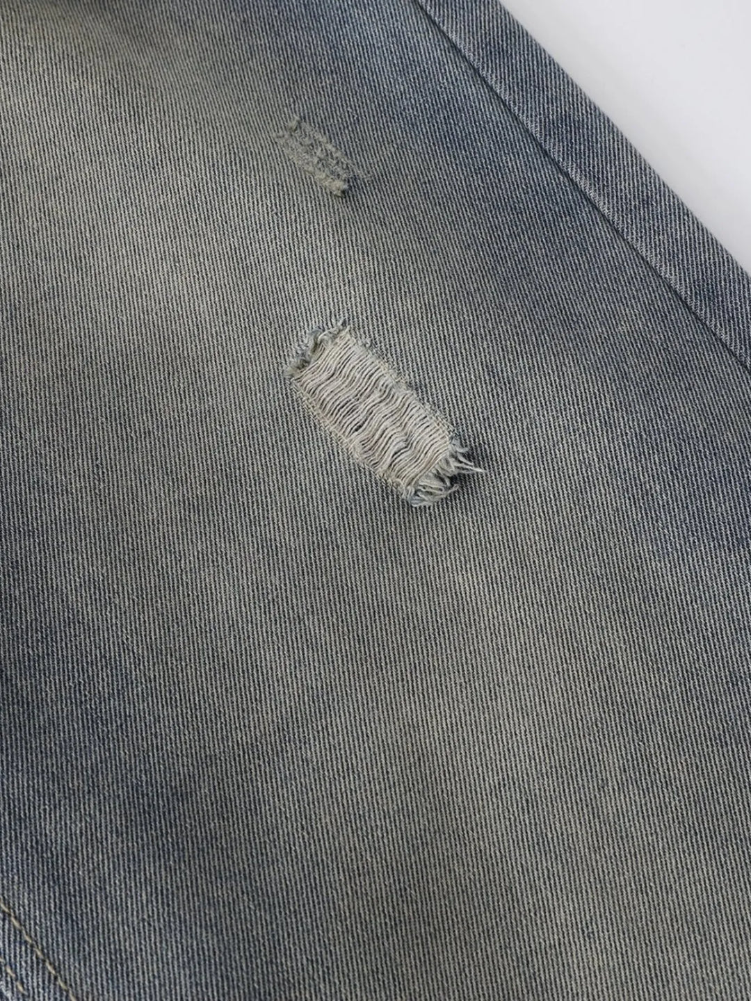 Men's Distressed Wide Leg Jeans